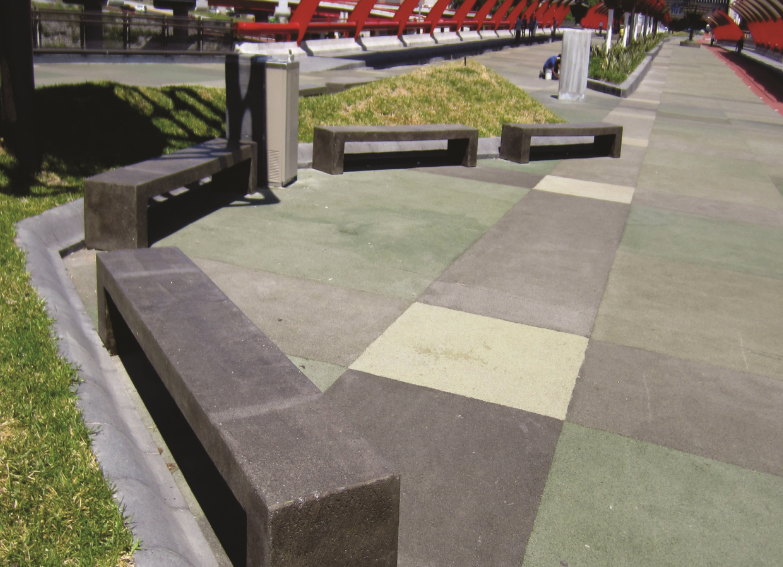 Banca de concreto Tipo Grapa